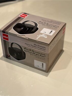 RCA Mini Portable Home Theater Projector - Gray Box